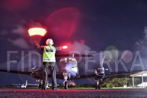 Night Flying the King Air